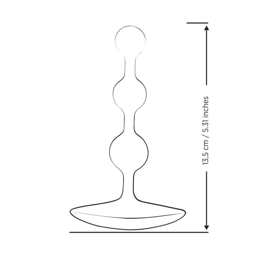 ROMP - AMP PERLE ANALALI IN SILICONE FLESSIBILE VIOLA 12,5 CM VIOLA